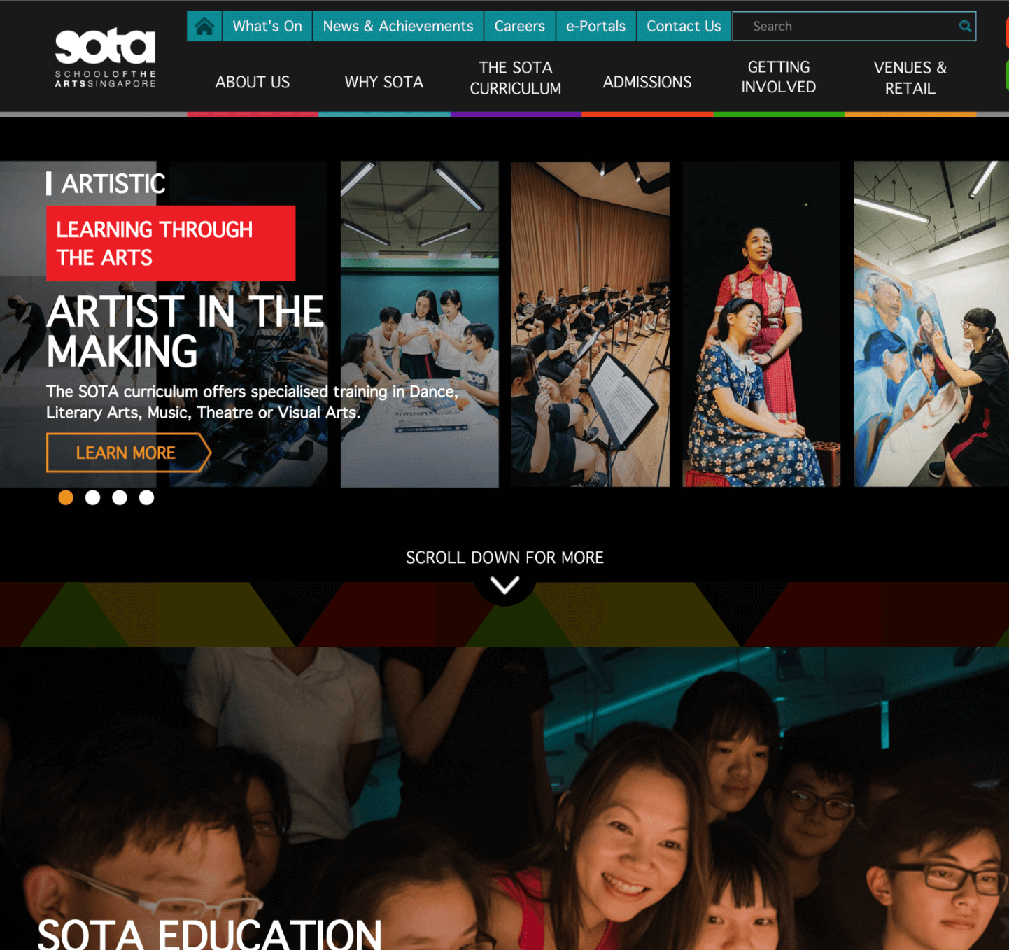SOTA's homepage since 2013-2023