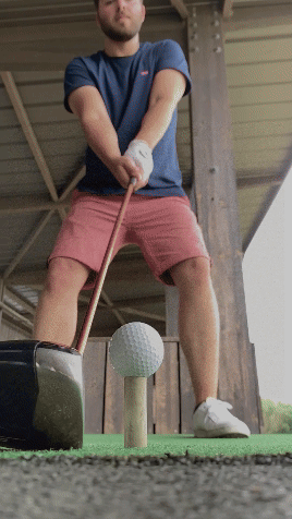 Social media creative content sample — animated GIF of Desaru Swing campaign