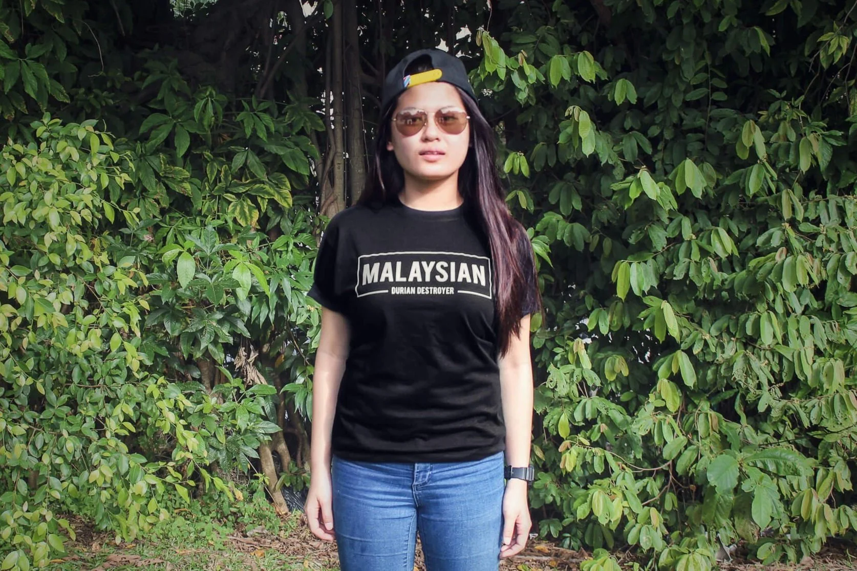 Female model wearing 916 Apparel streetwear