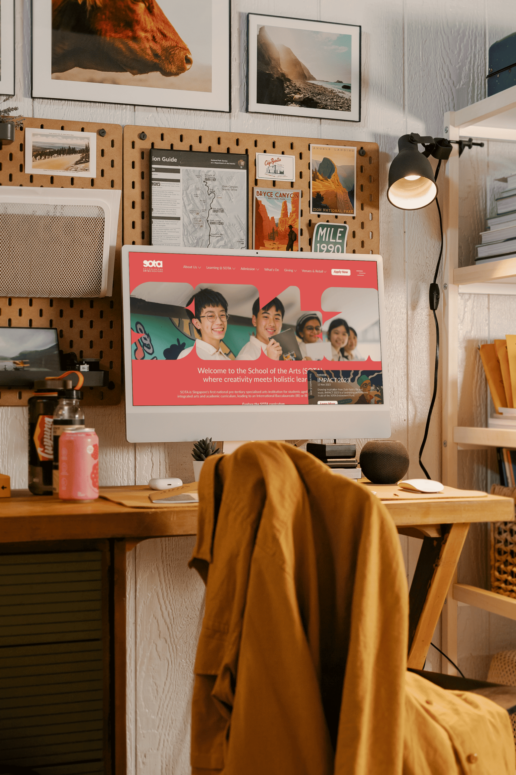 The landing page design of SOTA's website, designed by Jeremy Yap in 2024