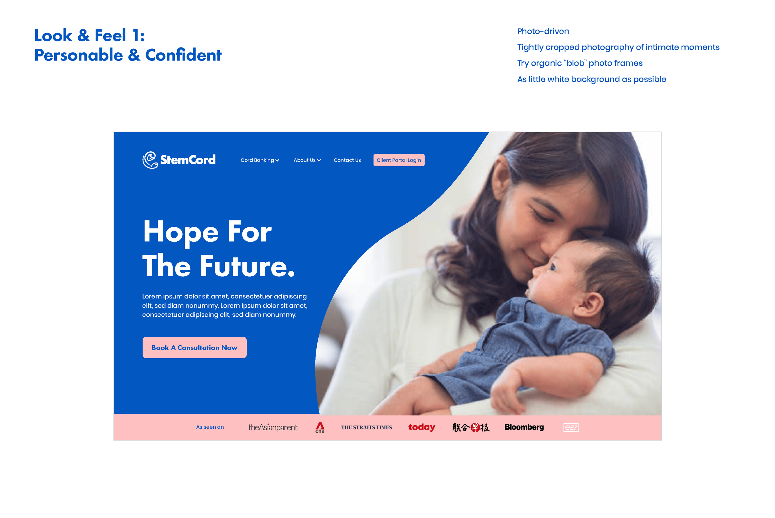 StemCord website look-and-feel — page 1