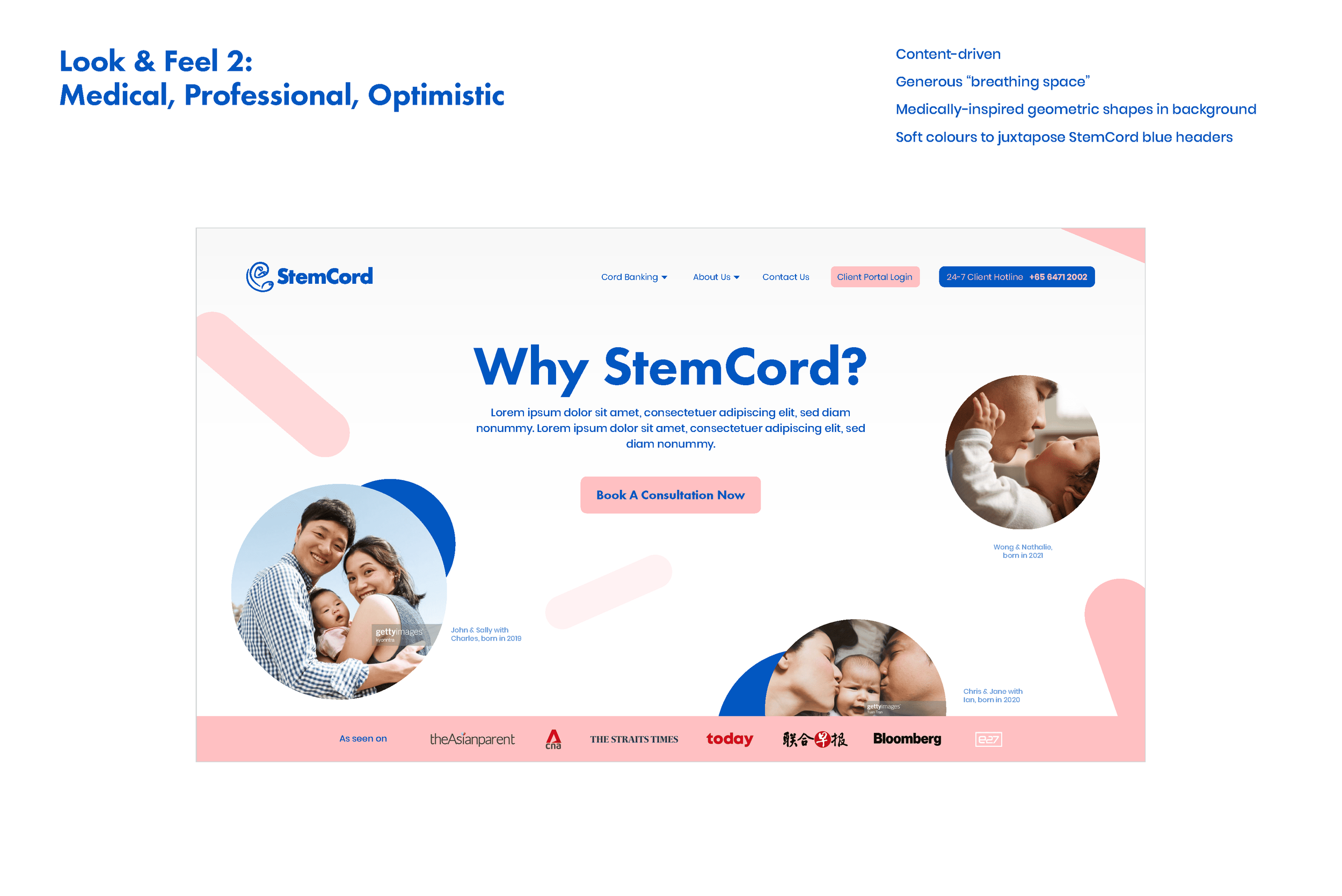 StemCord website look-and-feel — page 2