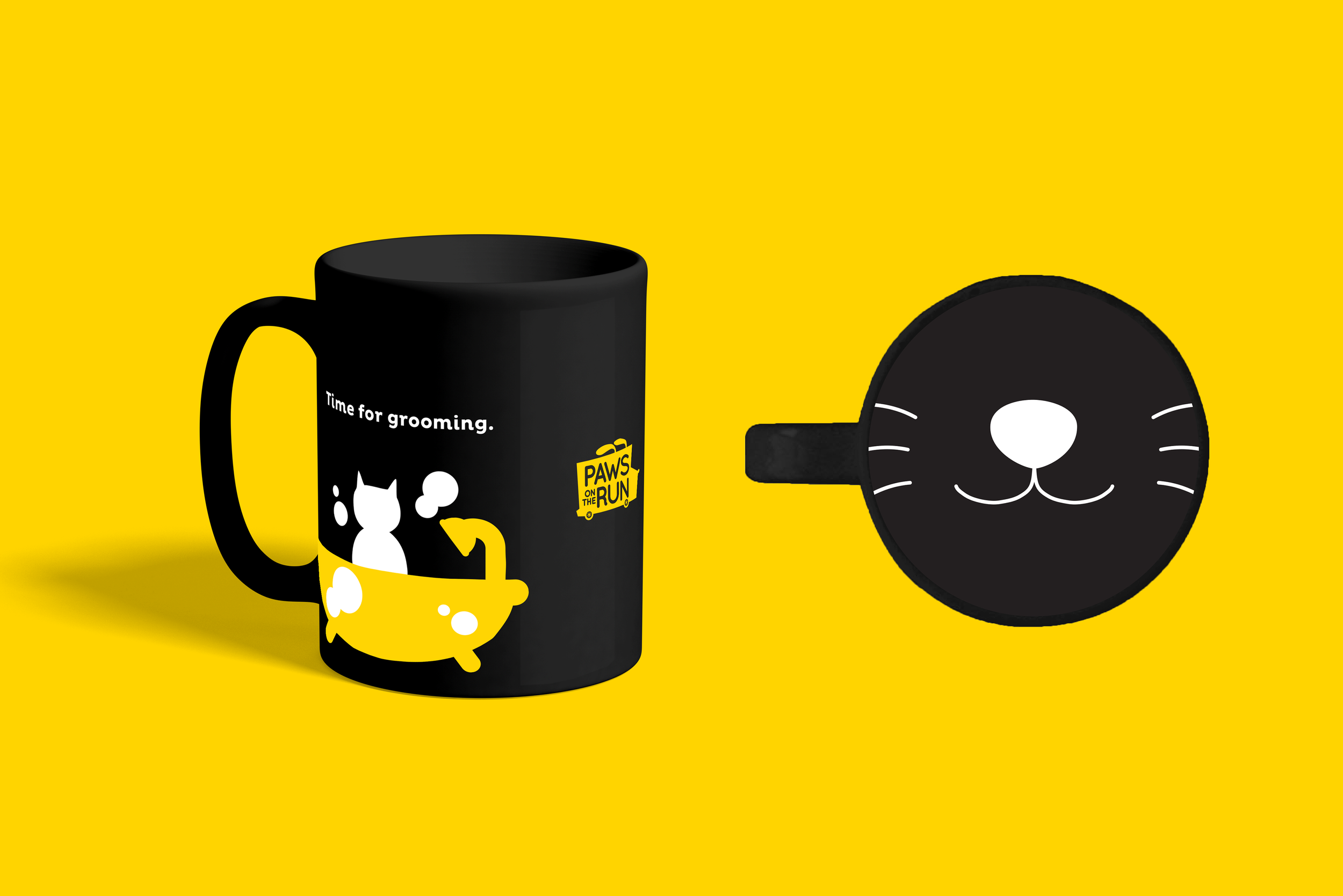 Paws On The Run branded mug