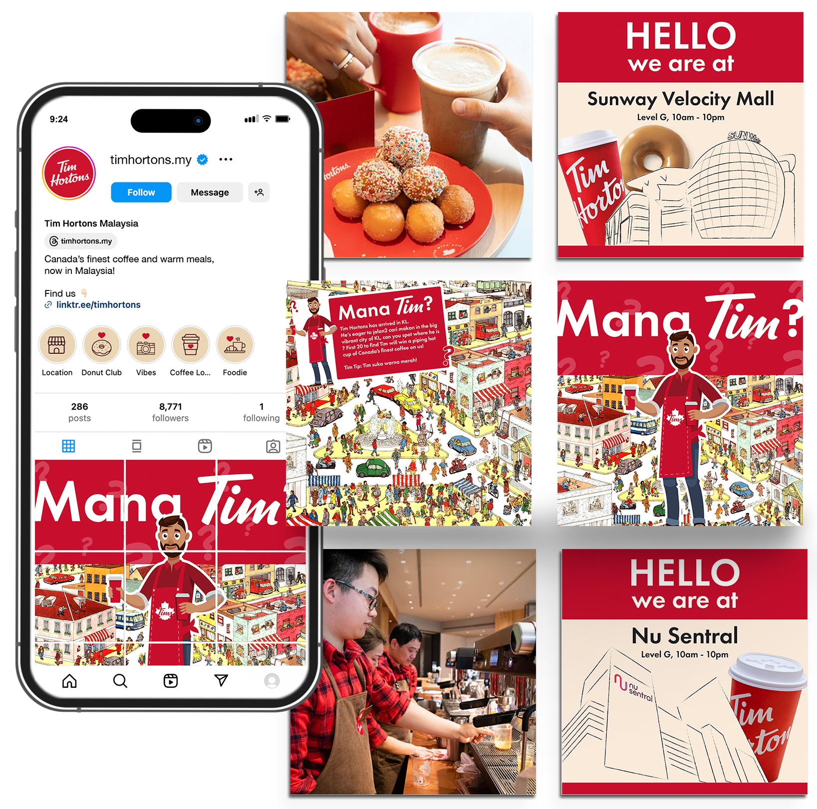 Tim Hortons Malaysia — social media campaign key visual
