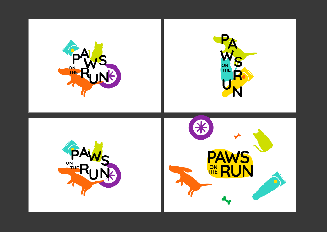 Preliminary logo designs for POTR by Jeremy Yap