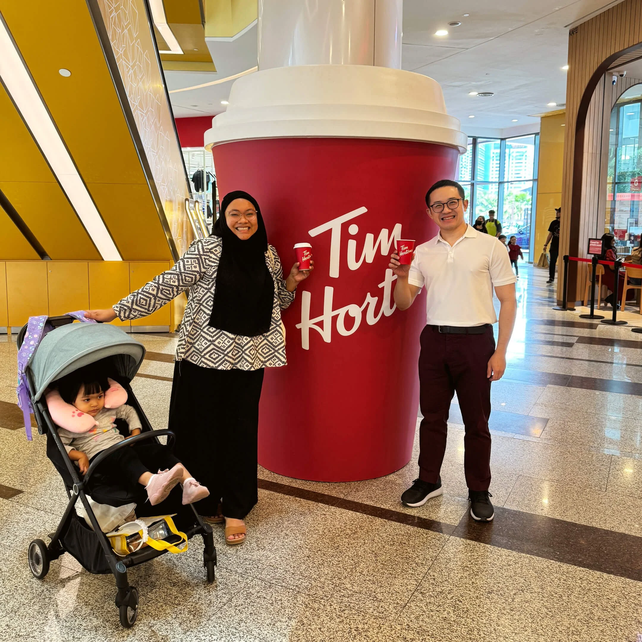 Photo of Jeremy at the Tim Hortons Malaysia launch event